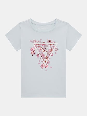 T-shirt met driehoek logo voorkant