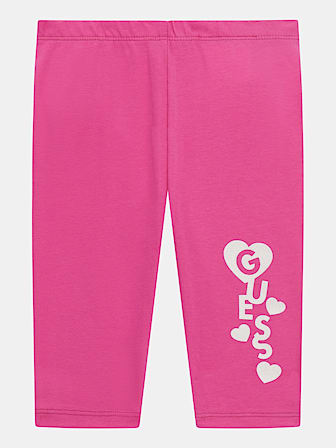 Leggings 3/4 con logotipo con purpurina