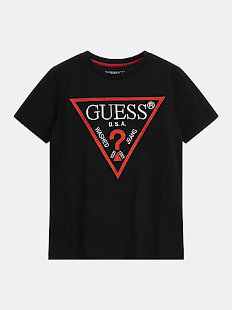 T-shirt met driehoek logo