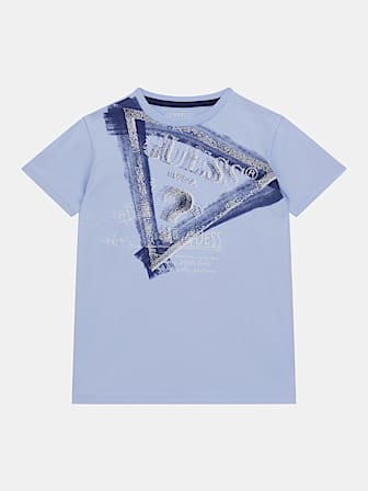 T-shirt met driehoeklogo op de voorkant.