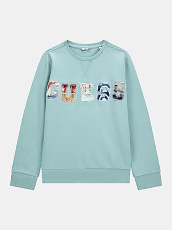 Sweater met logopatch