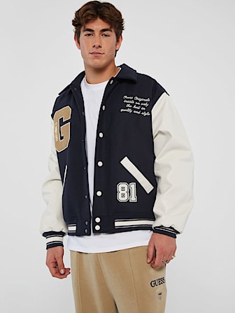 Giacca bomber con patch