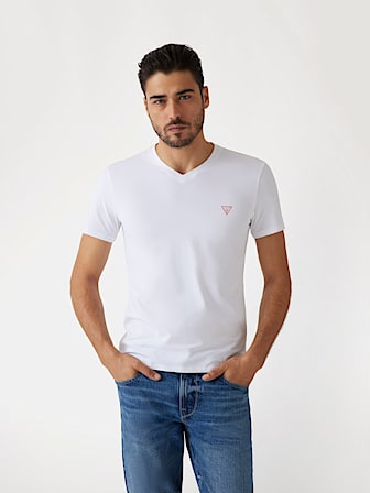 Guess Jeans Bianco Cotton Men T-Shirt
