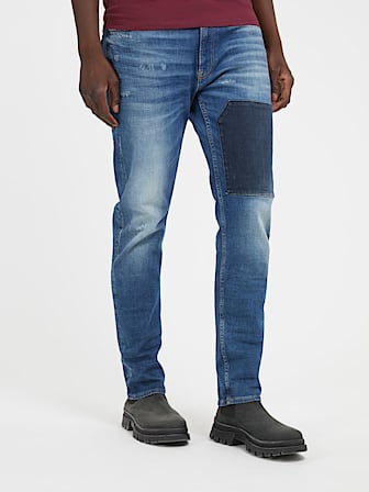 Mid rise relaxed denim pant