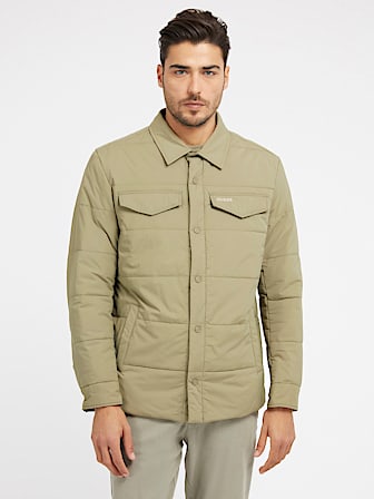 Padded technical shirt jacket