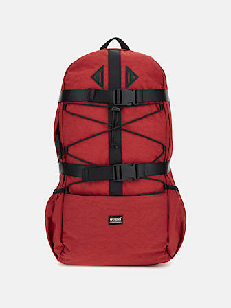 Nylon logo backpack