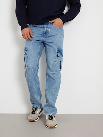 Cargo jeans normale taille
