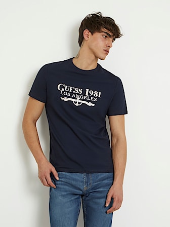 Ελαστικό t-shirt με στάμπα μπροστά