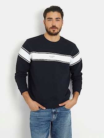 Stripe inserts sweatshirt