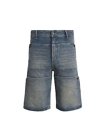 Mid rise relaxed denim shorts