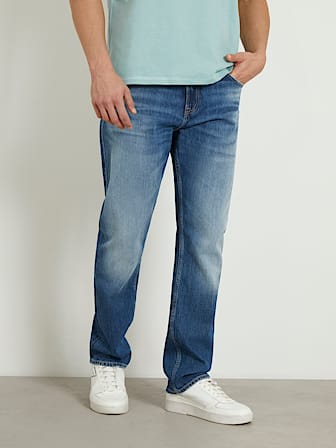 Denimowe spodnie fason regular model Rodeo