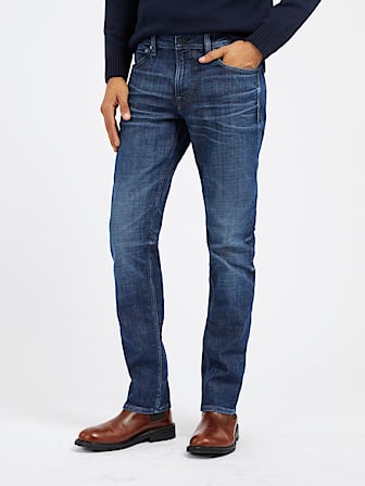 Mid rise slim denim pant