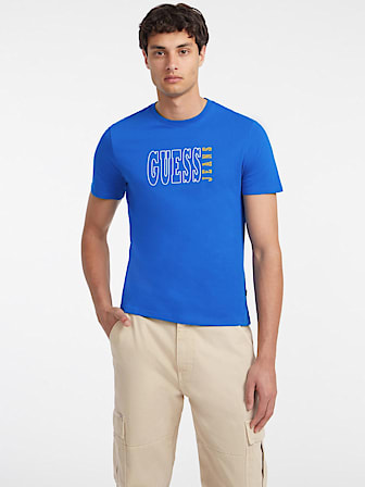 Guess Jeans Blu Cotton Men's T-Shirt main image 1