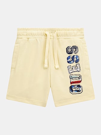 Pantalón corto con parche con logotipo