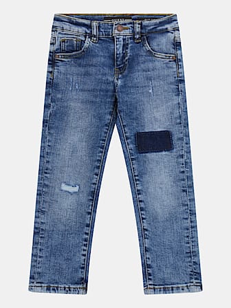 Strakke jeans met patches
