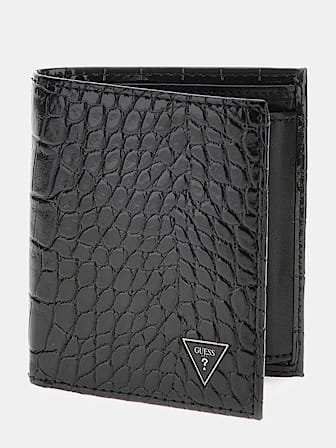 Mito croc-print wallet