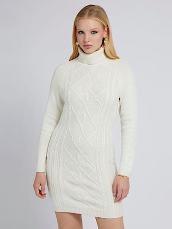 Swetrowa sukienka z domieszką wełny