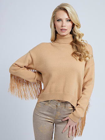 Fringes wool blend sweater