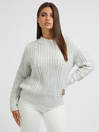 Lurex wool blend sweater