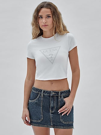 T-shirt met driehoeklogo
