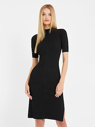 Lurex midi sweater dress