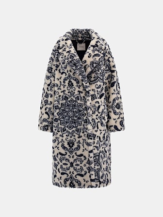 Guess leopard print coat clearance