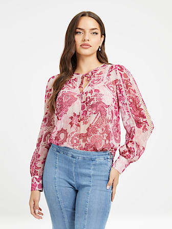 Bluse Allover-Print