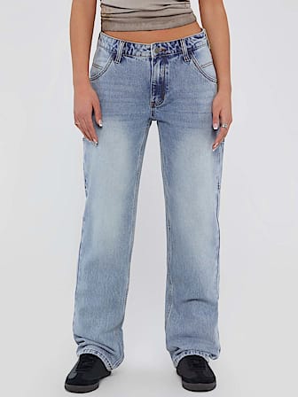 Relaxed jeans hoge taille