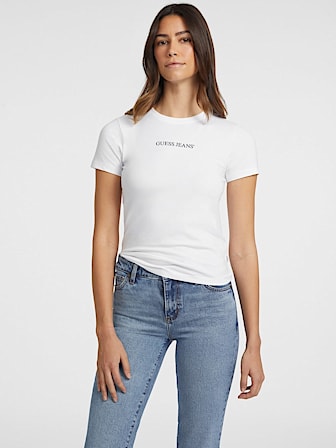 T-shirt vestibilità slim con stampa logo