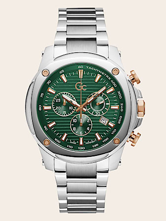 GC steel chronograph watch