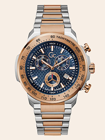 GC steel chronograph watch
