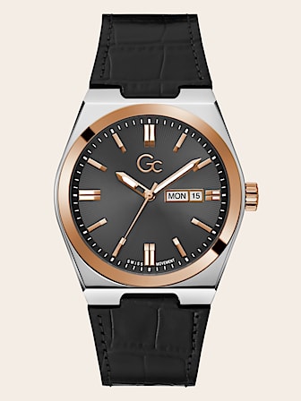 GC leather analogue watch