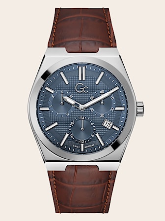 GC leather chronograph watch