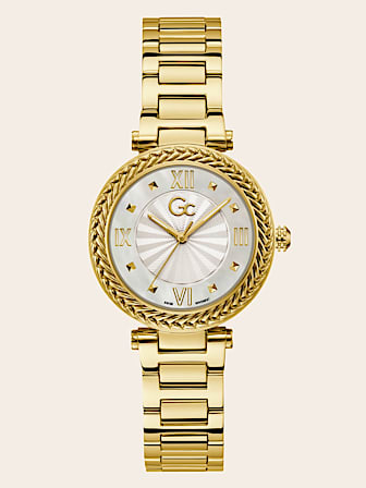 GC steel analogue watch