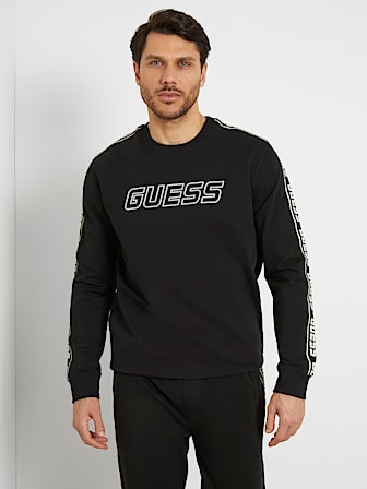Guess Jeans Black Cotton Men Sweatshirt main image 0