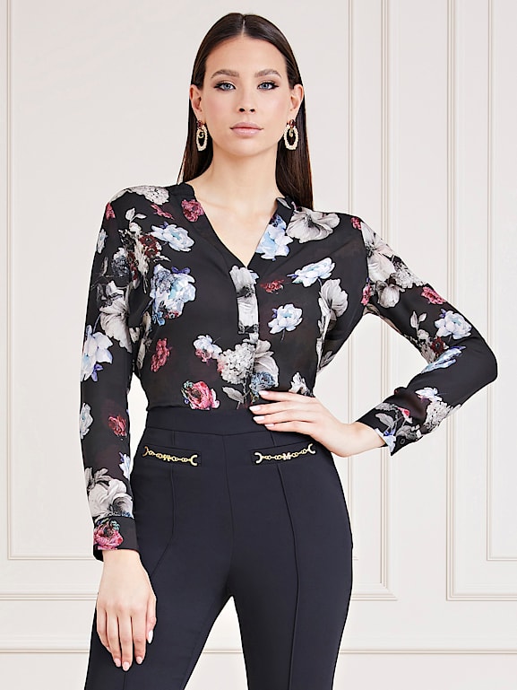 Guess black blouse store