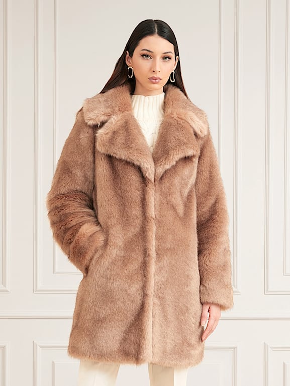 Guess fluffy jacket hotsell