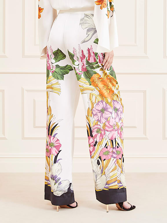 Women Floral Print Pants