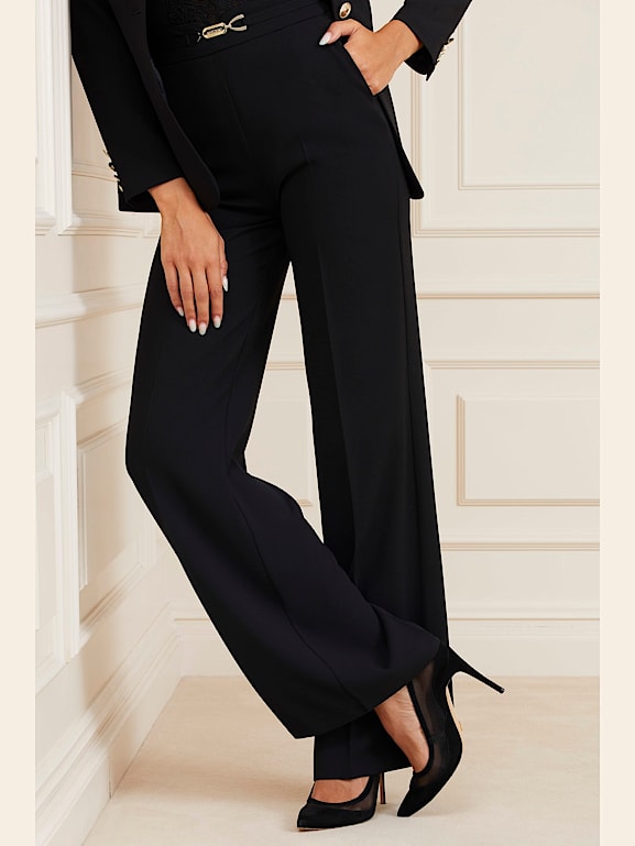 Guess wide leg pants best sale