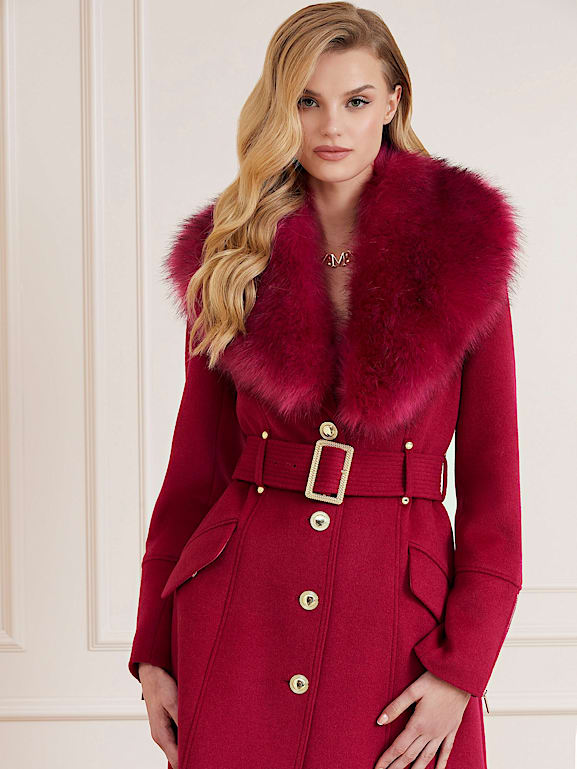 Manteau laine et fourrure shop