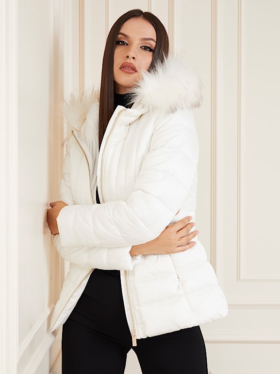 Doudoune blanche guess sales