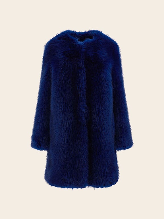 Guess dessie faux fur jacket clearance