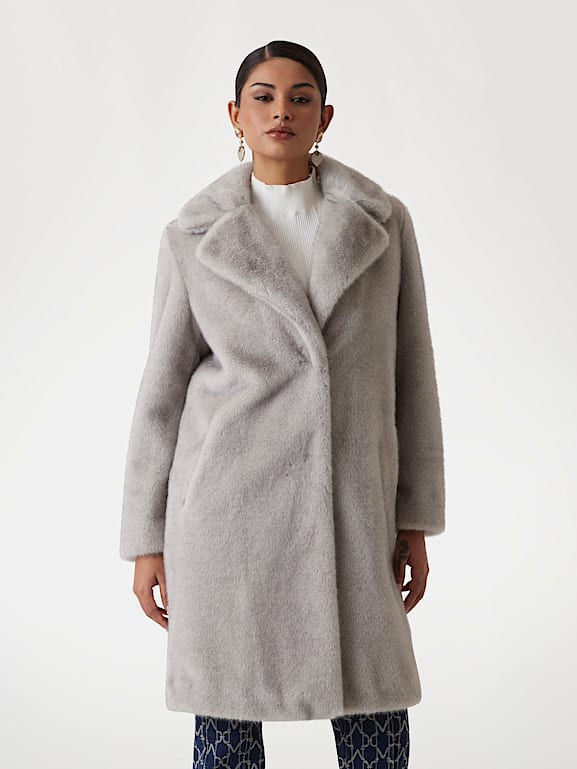 GUESS Manteau fourrure synthetique Marciano