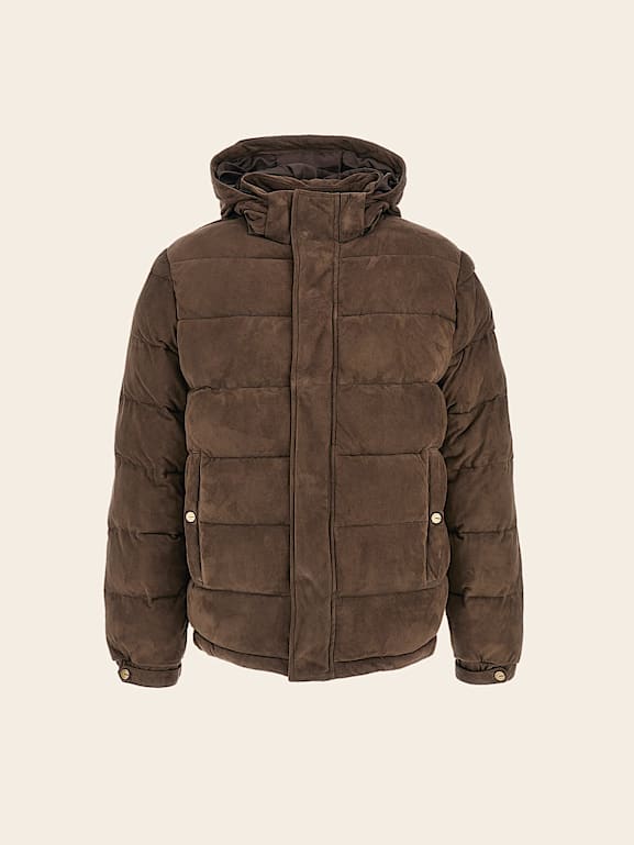 Suede puffer hotsell