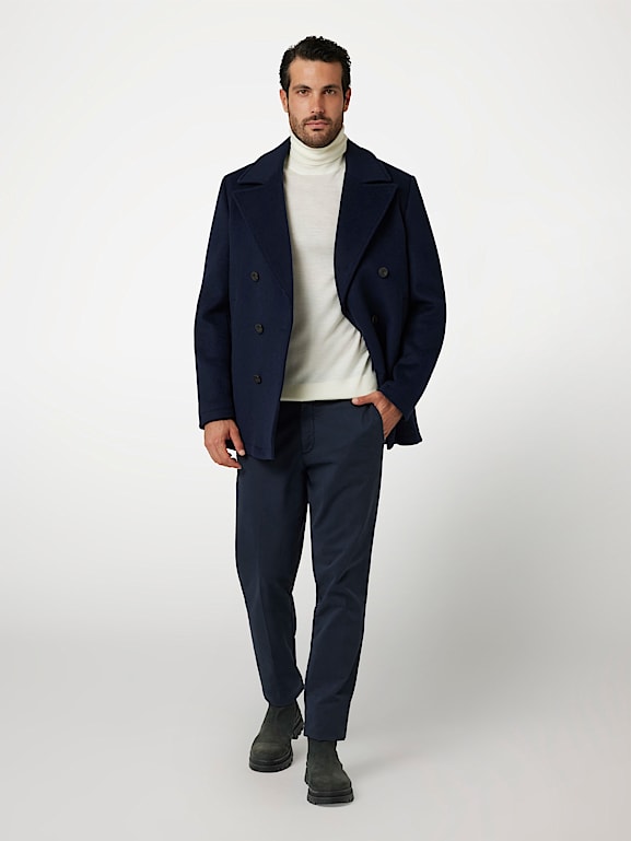 Guess navy coat hot sale
