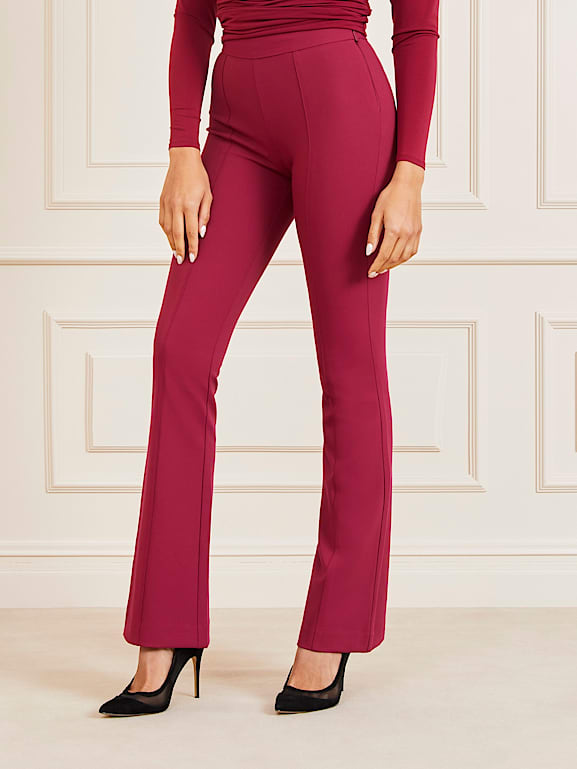 Red flare hot sale dress pants