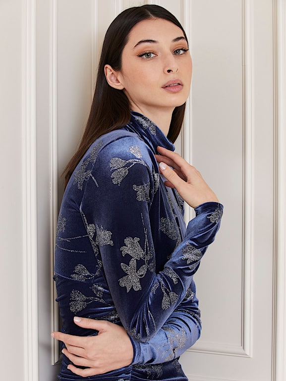 GUESS® Marciano velvet long dress