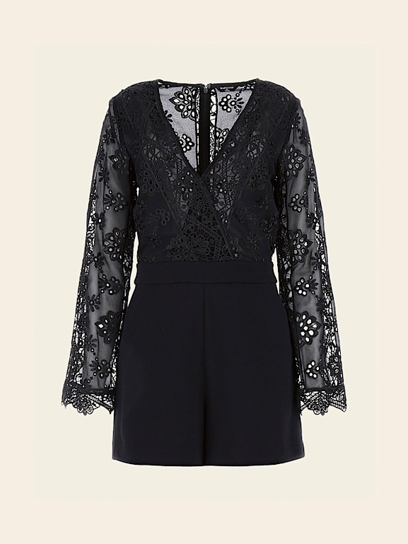 GUESS Marciano geometric lace jumpsuit