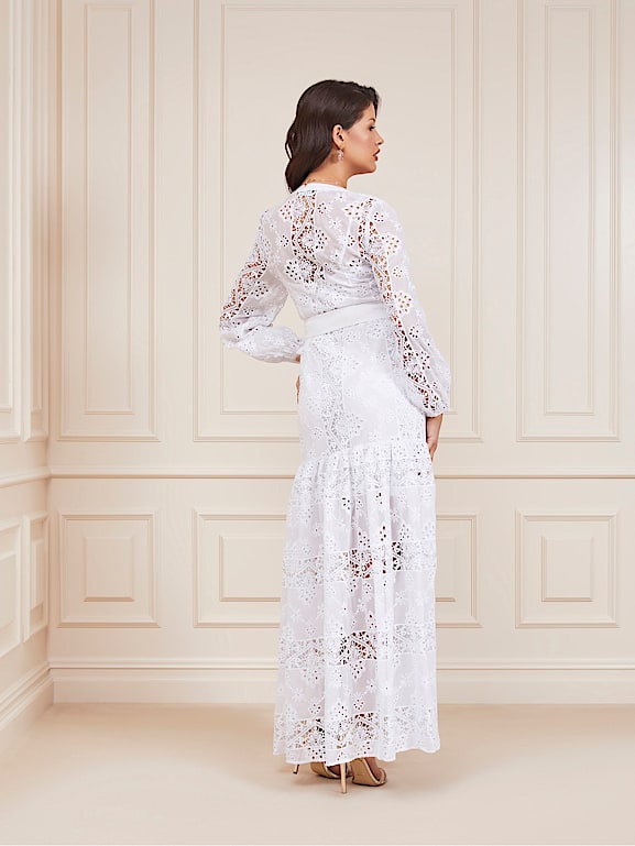 GUESS Marciano geometric lace dress