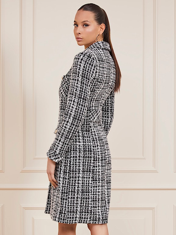 Guess top houndstooth coat
